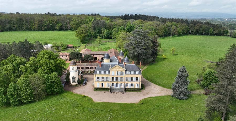 vue-aerienne-drone Prise de vue par drone pour les mariages